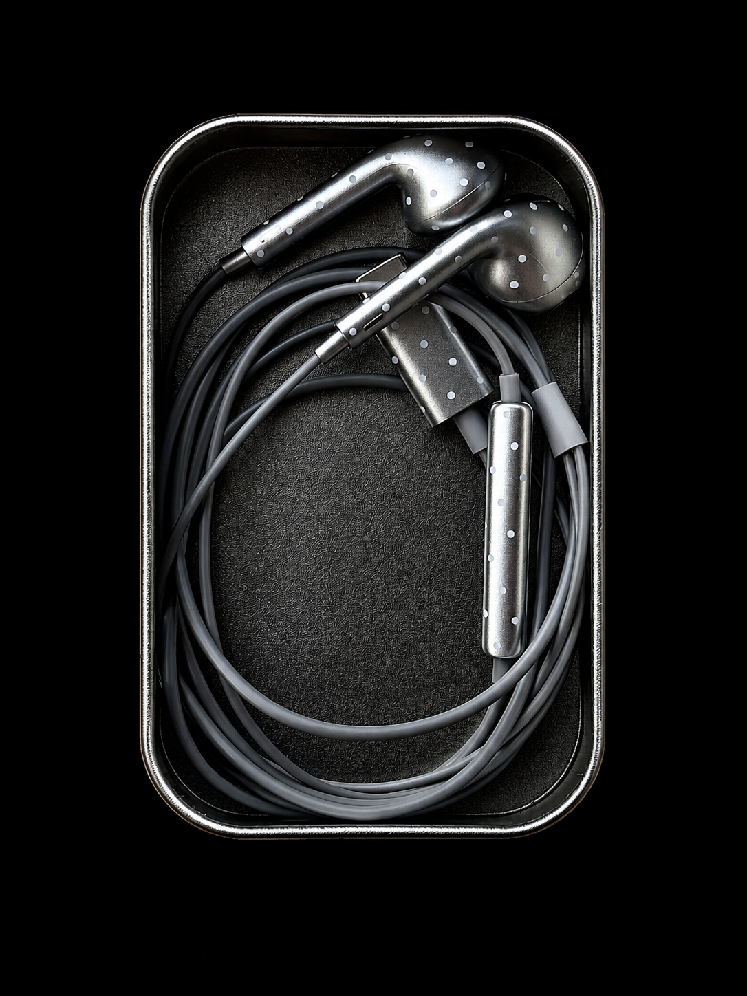 starry wired earphones