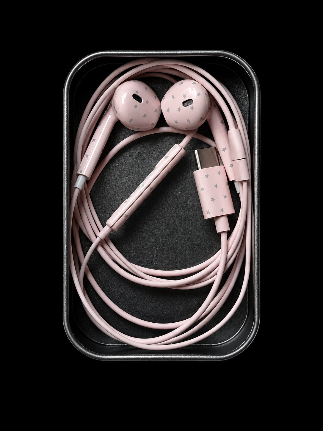 starry wired earphones
