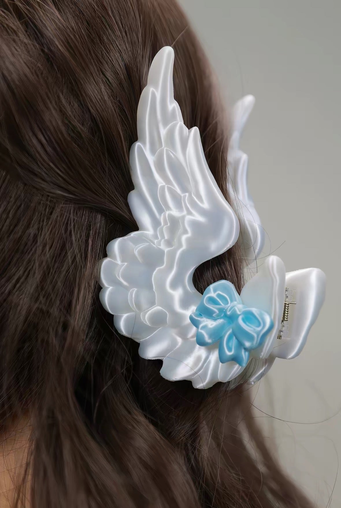 angel wings hair claw