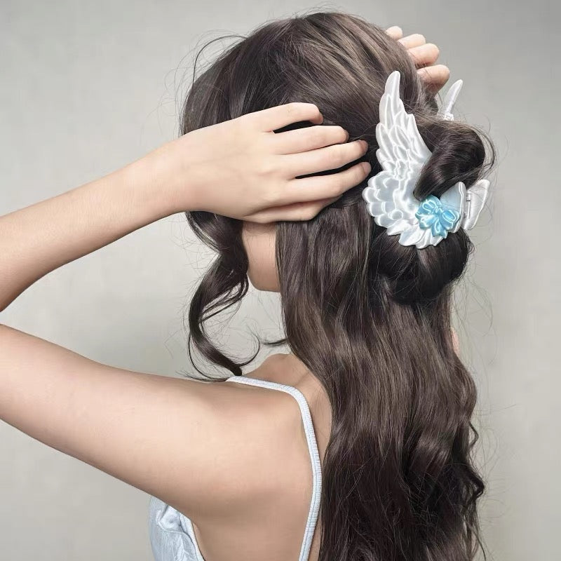 angel wings hair claw