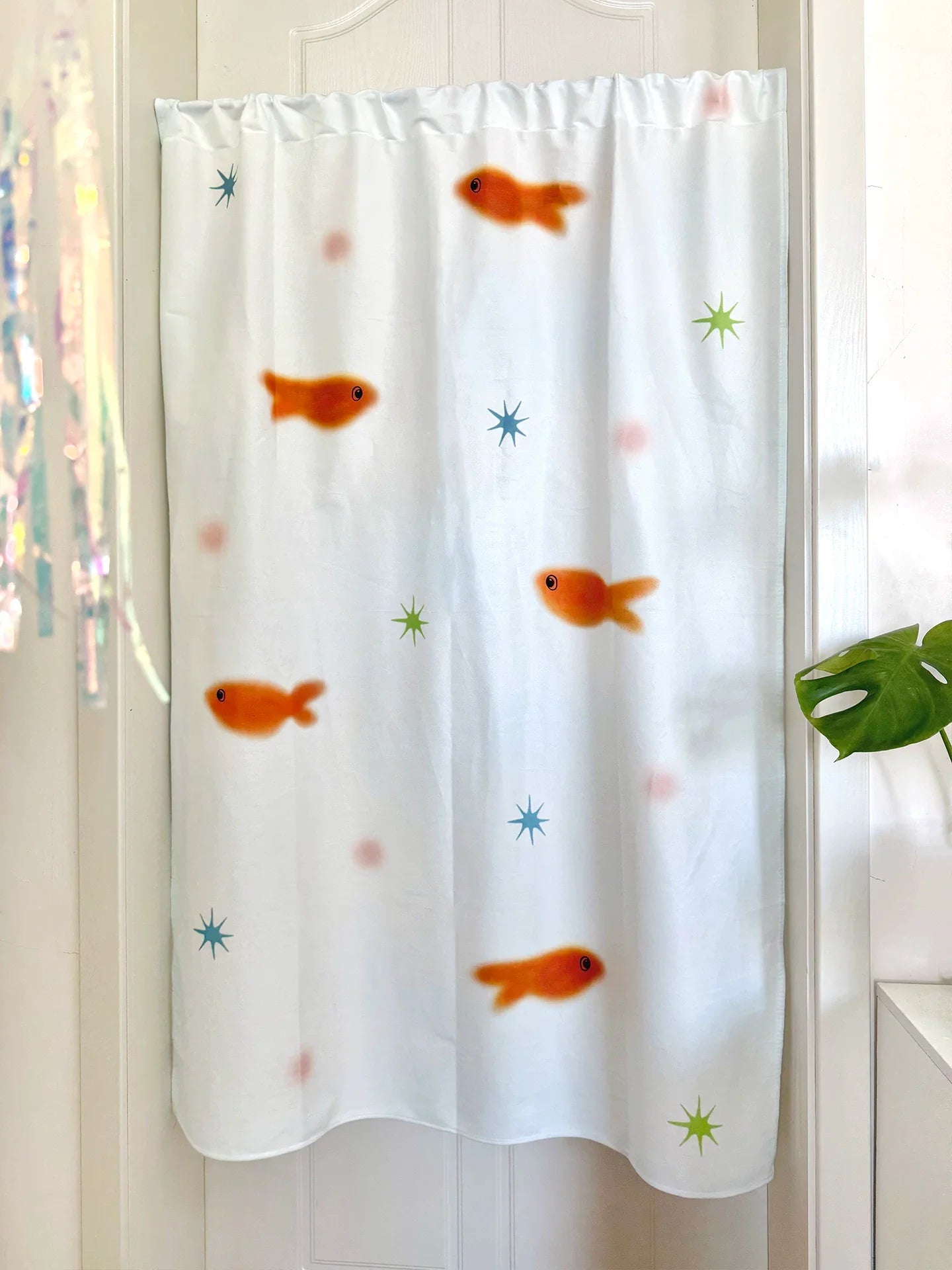 goldfish playground sheer curtain 🐟✨