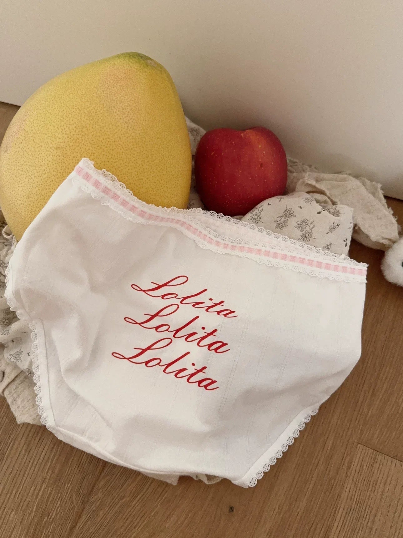 lolita floral brief panty