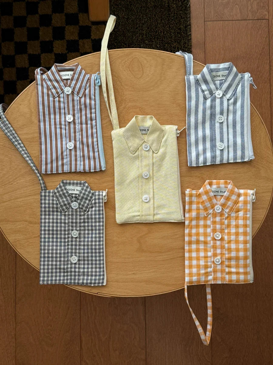 button up shirt pouch bag