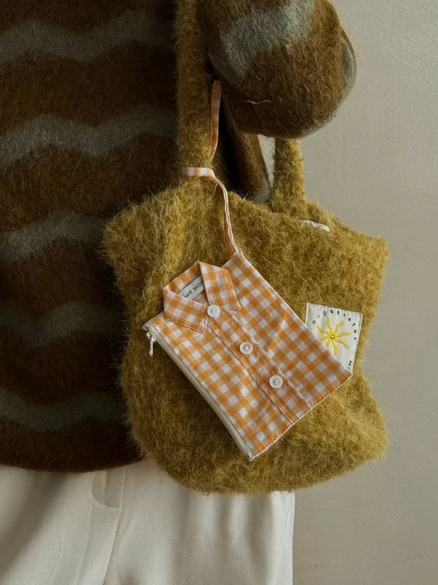 button up shirt pouch bag