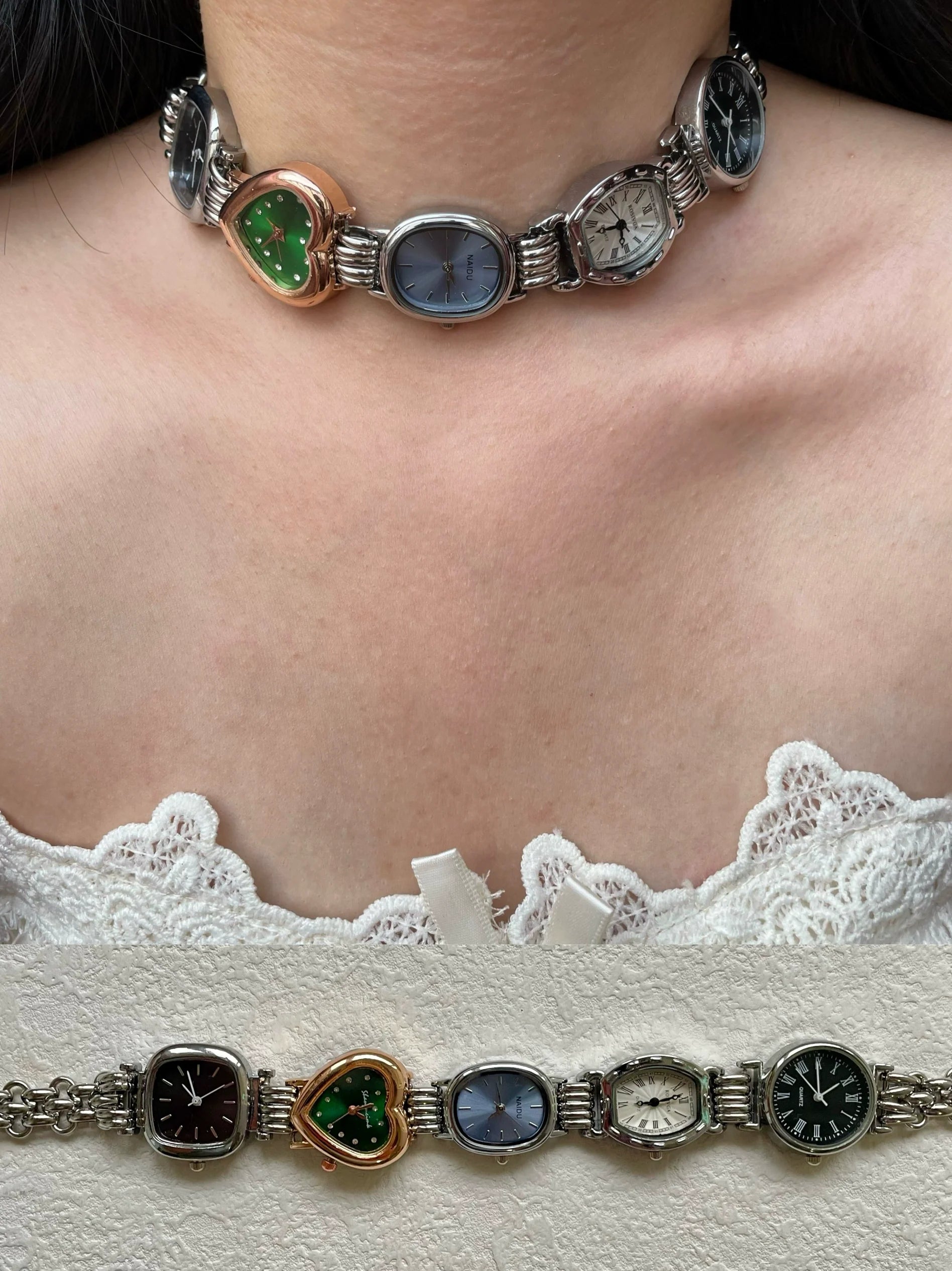 analog watch chocker