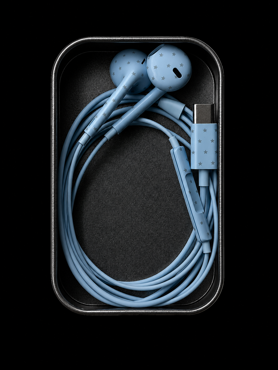starry wired earphones