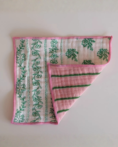 floral plaid place mat