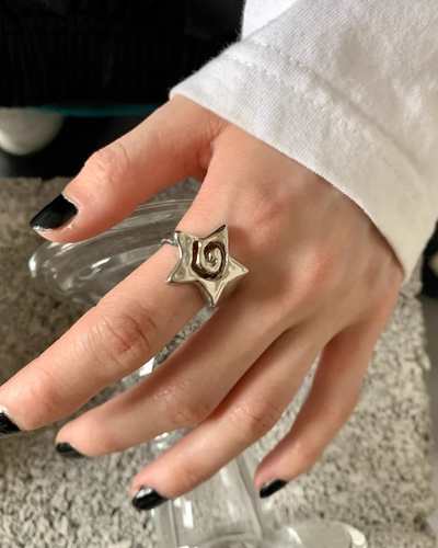 spiral star ring