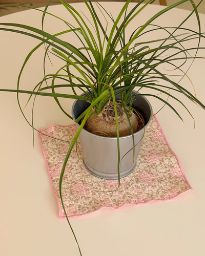 floral plaid place mat