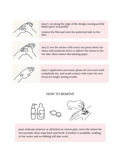 kitten finger tattoo stickers