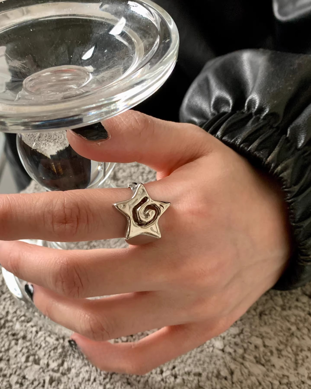spiral star ring