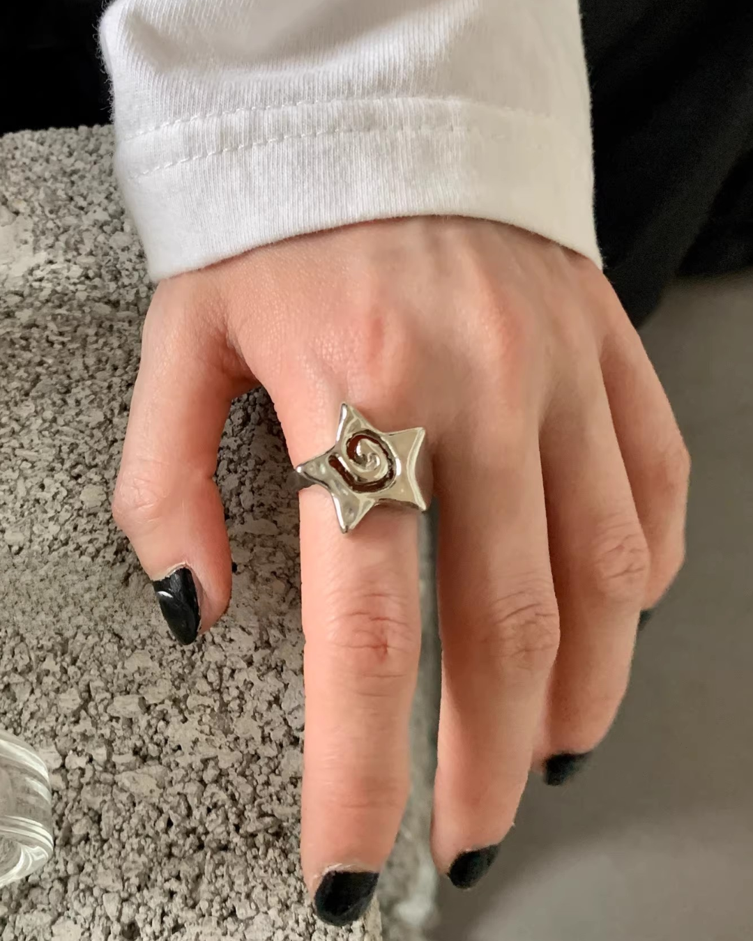 spiral star ring