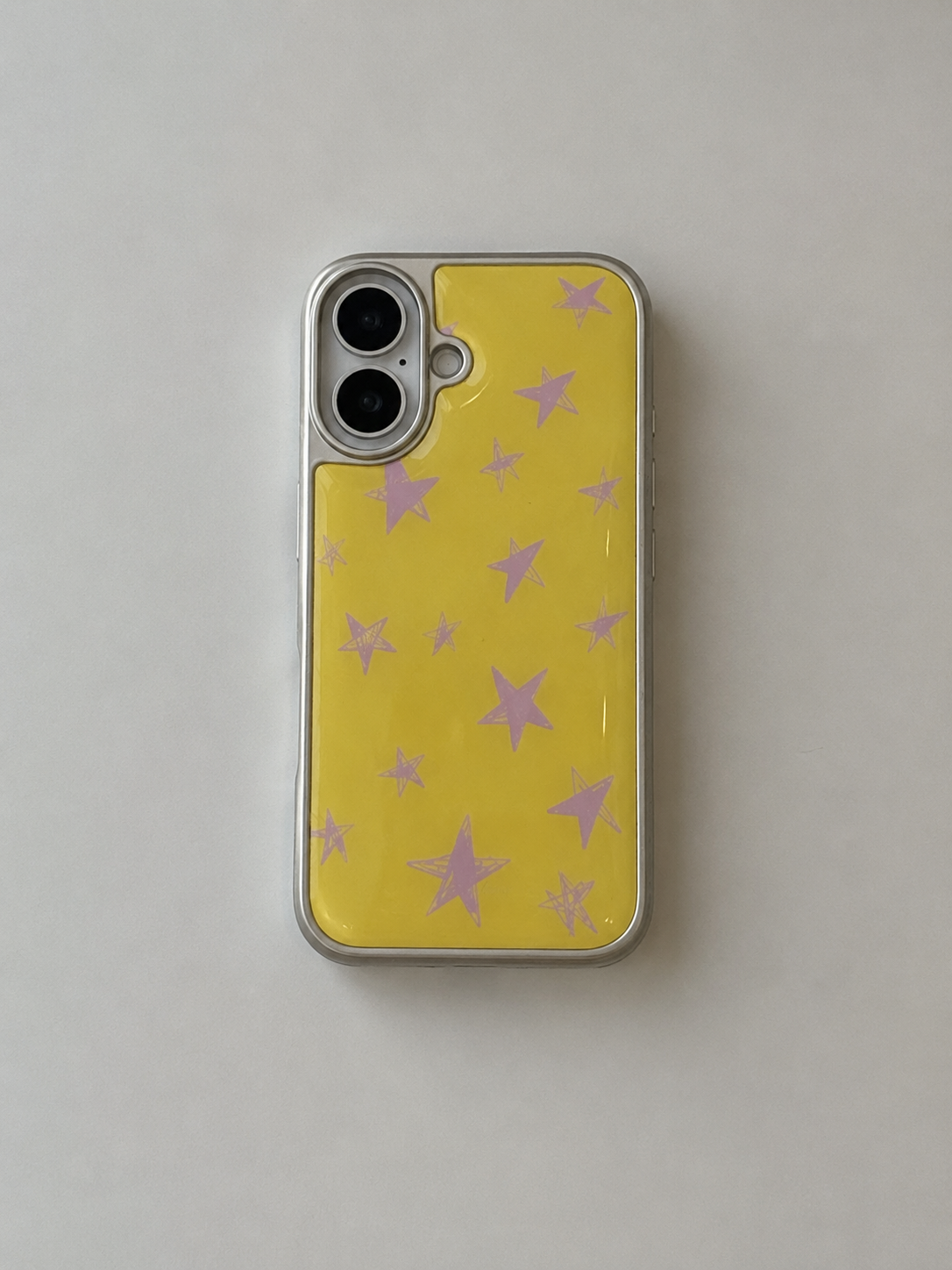 Pink star scribble case