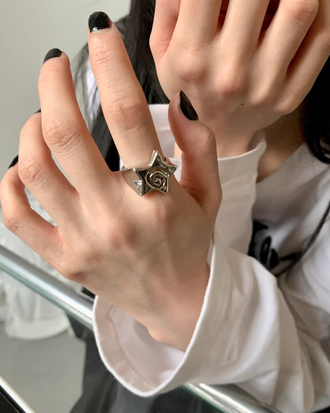 spiral star ring