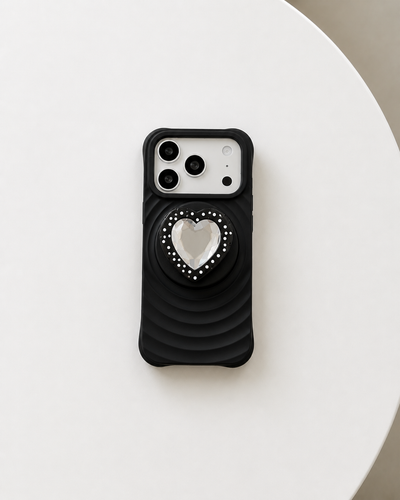 Ripple polka heart case