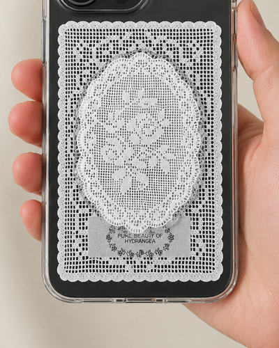 Lace doily grip