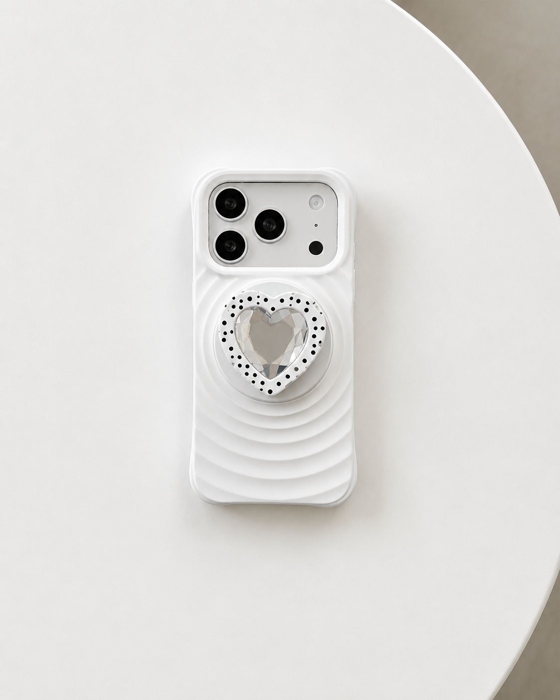 Ripple polka heart case