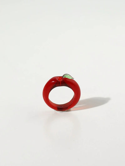 glass apple ring 🍎