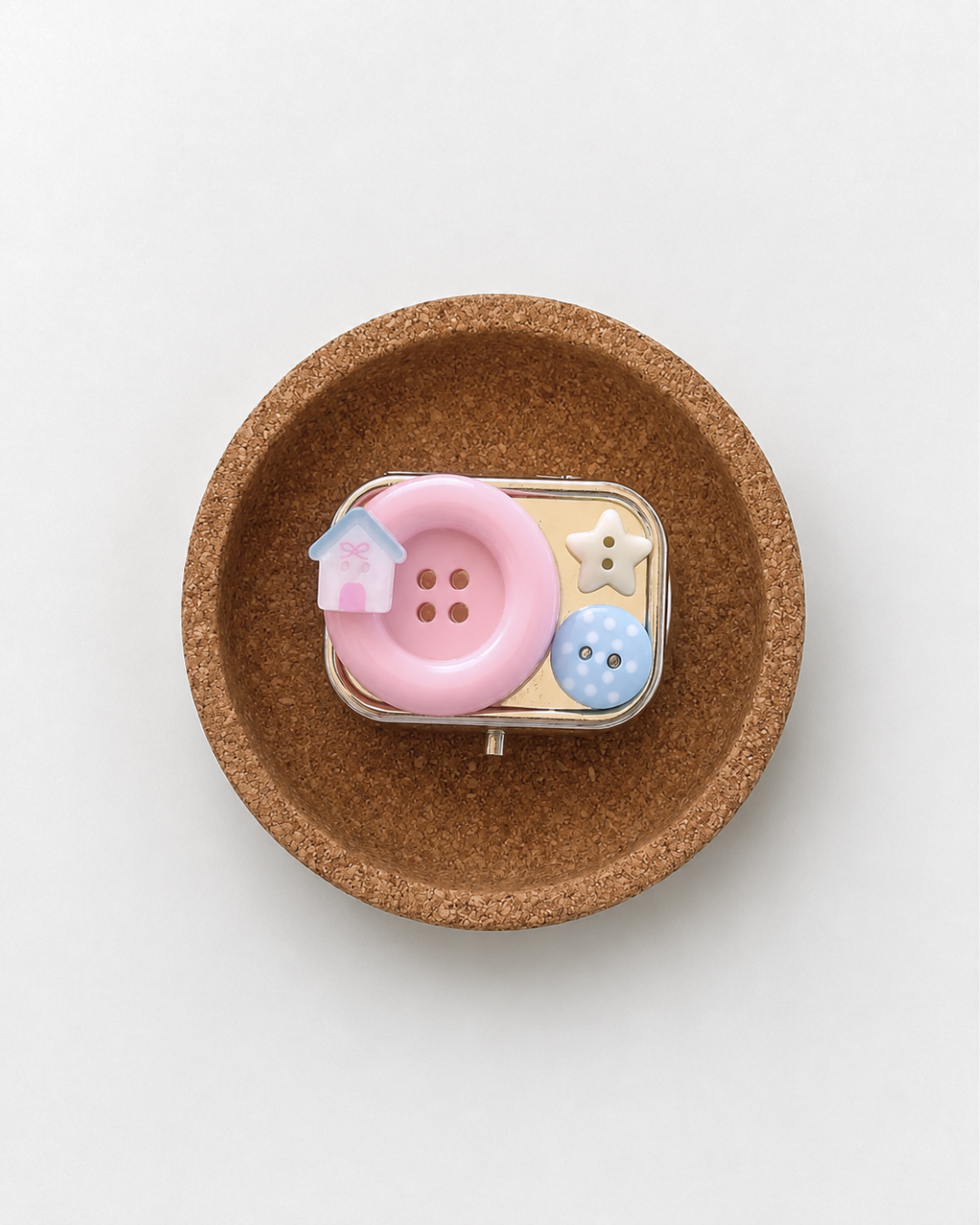 Button box pill case
