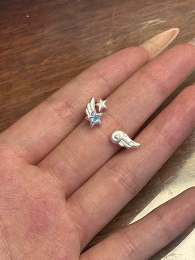angel wing star ring