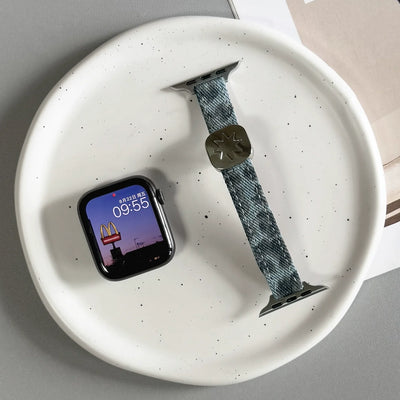 star denim apple watch strap
