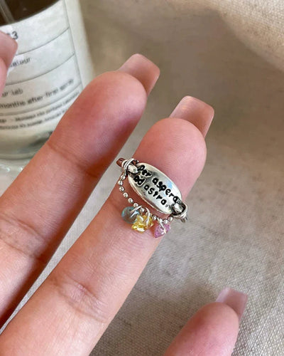 "per aspera ad astra" ring