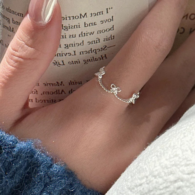 silver crown ring