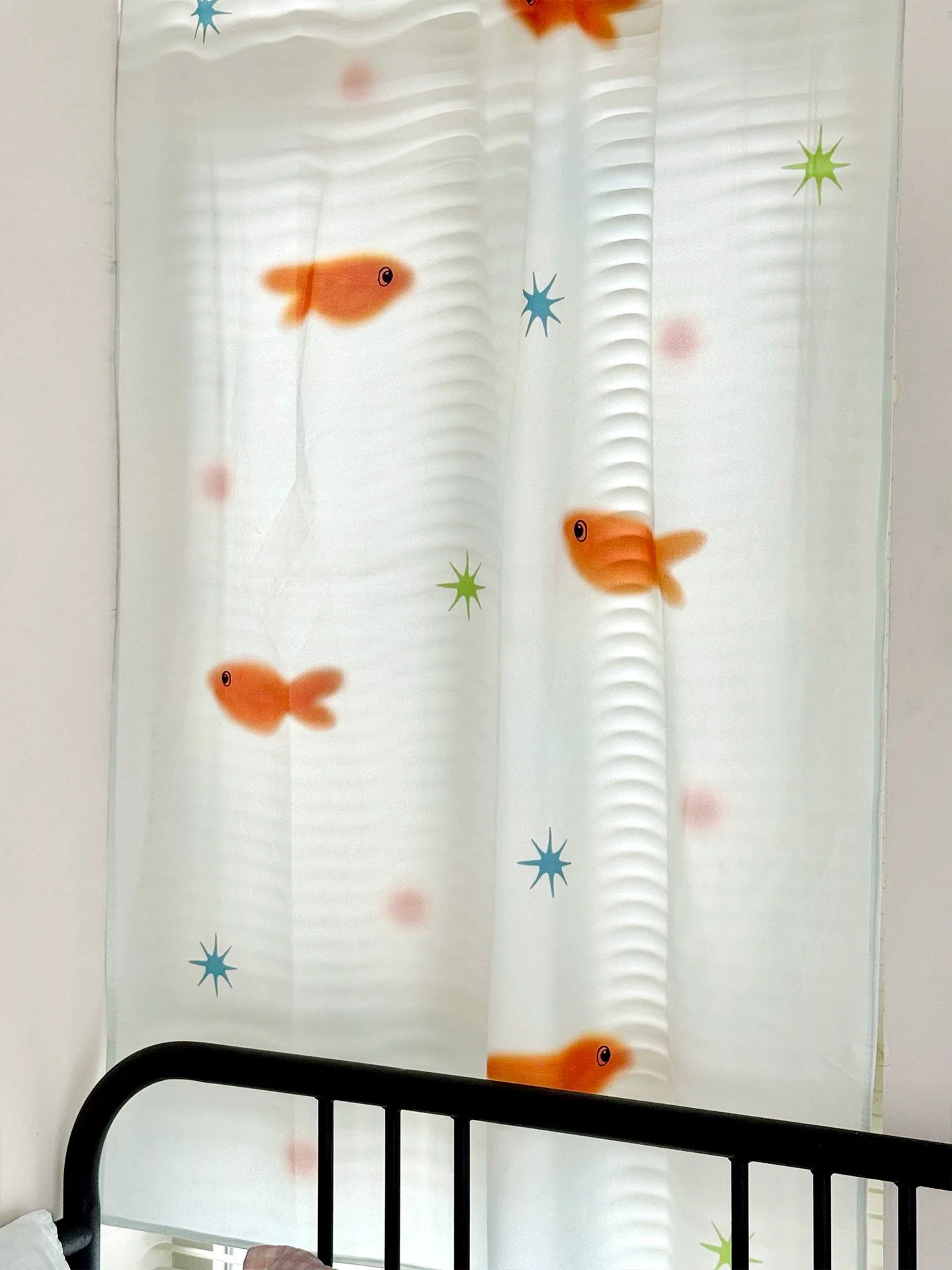 goldfish playground sheer curtain 🐟✨