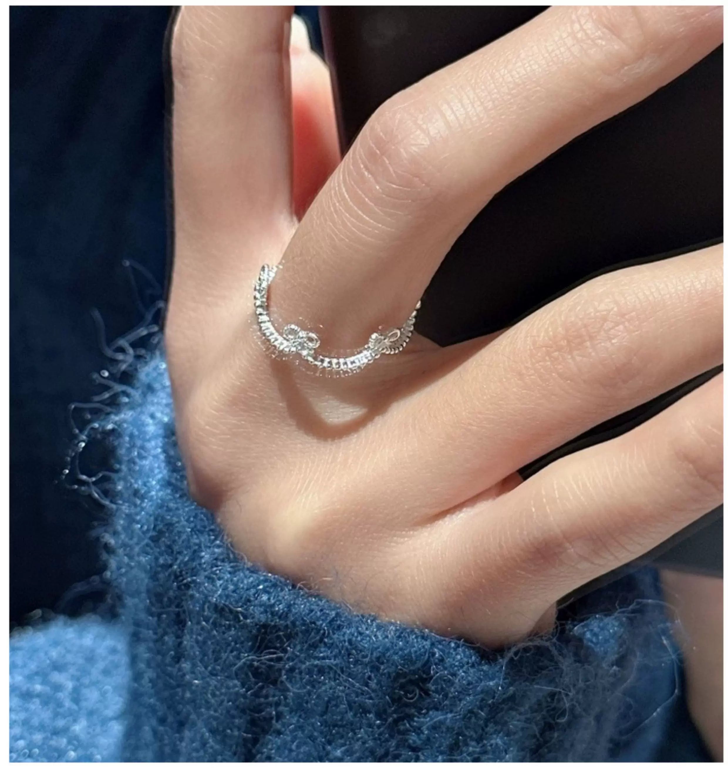 silver crown ring
