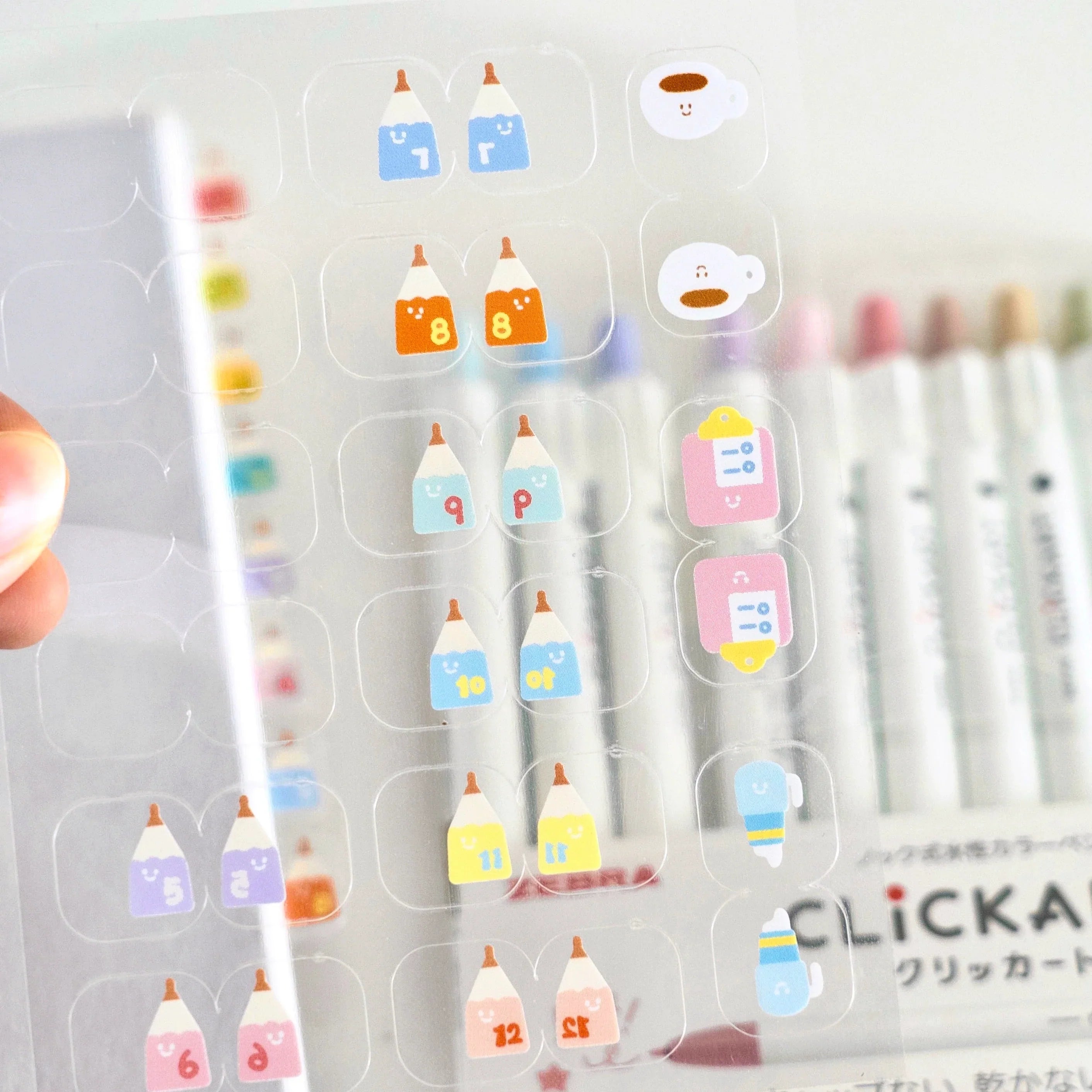 mini bookmark sticker