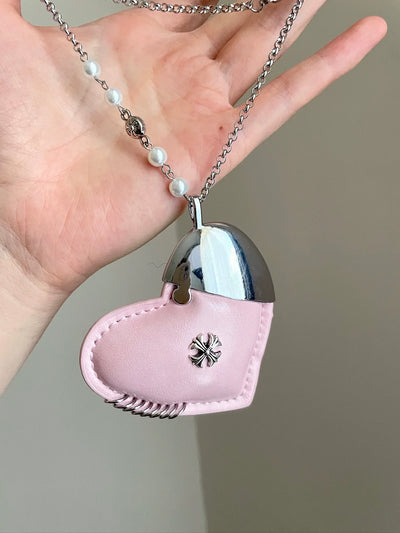 Leather Heart Necklace