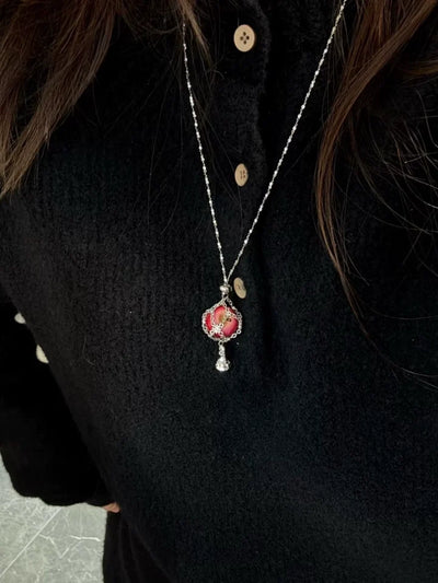 forbidden apple necklace 🍎✨