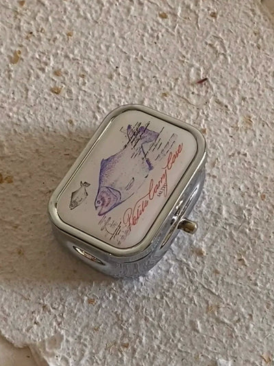 vintage trinket tin box