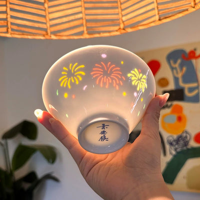 fireworks ceramic bowl