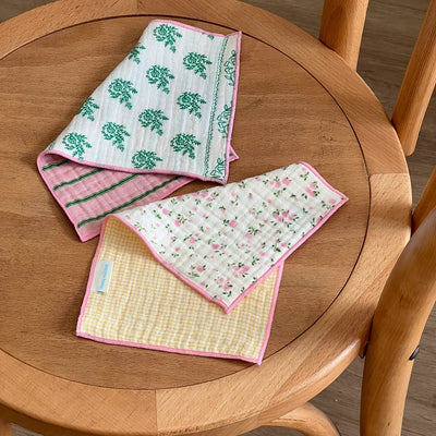 floral plaid place mat