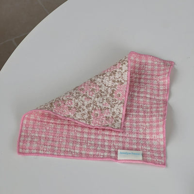floral plaid place mat