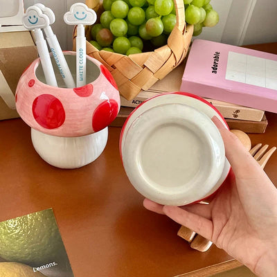 mushroom ceramic vase  🍄