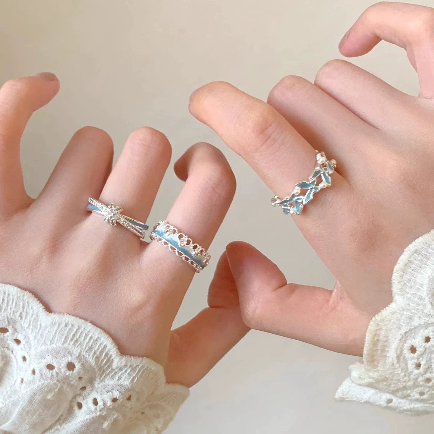 blue lace ring