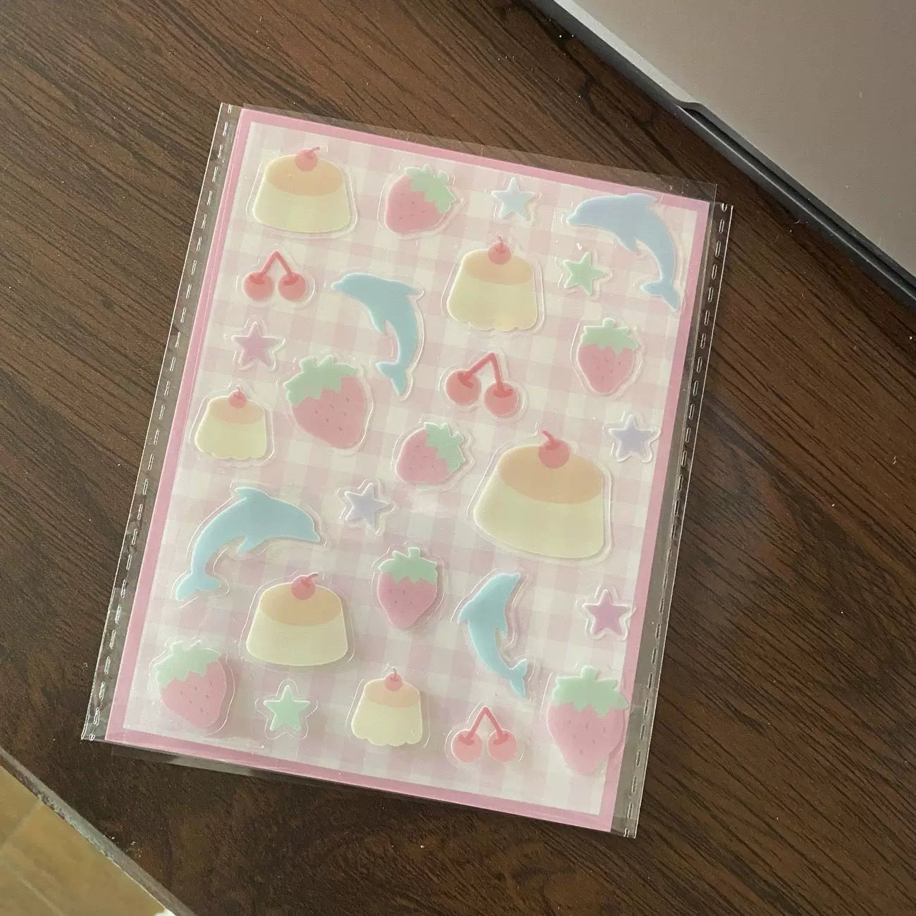 dolphin jelly stickers 🐬🍮🌺✨