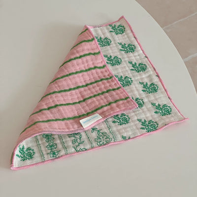 floral plaid place mat