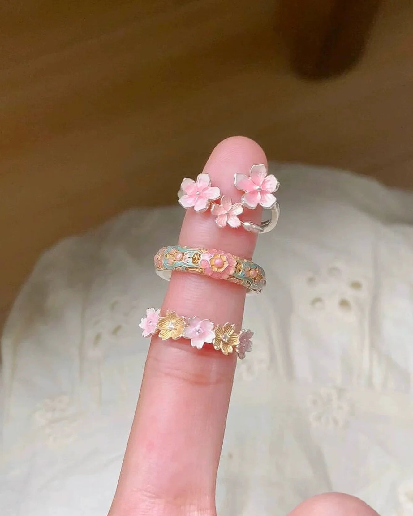 cherry blossom ring