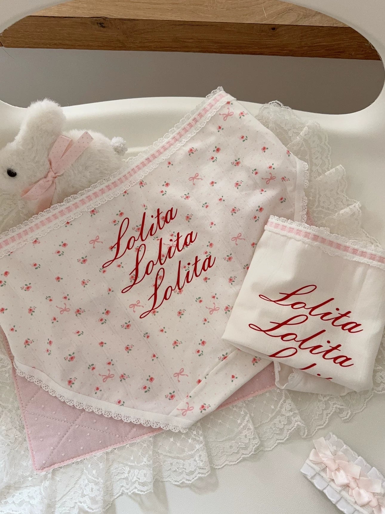 lolita floral brief panty