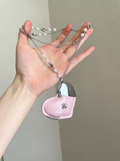 Leather Heart Necklace