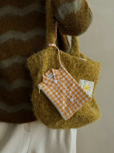 button up shirt pouch bag