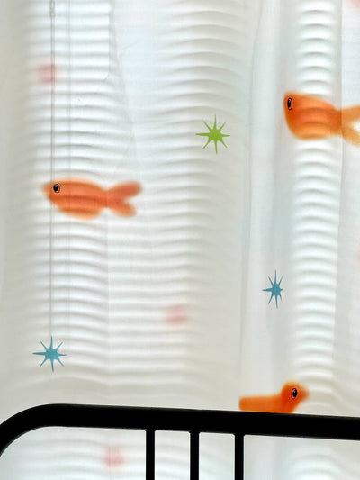 goldfish playground sheer curtain 🐟✨