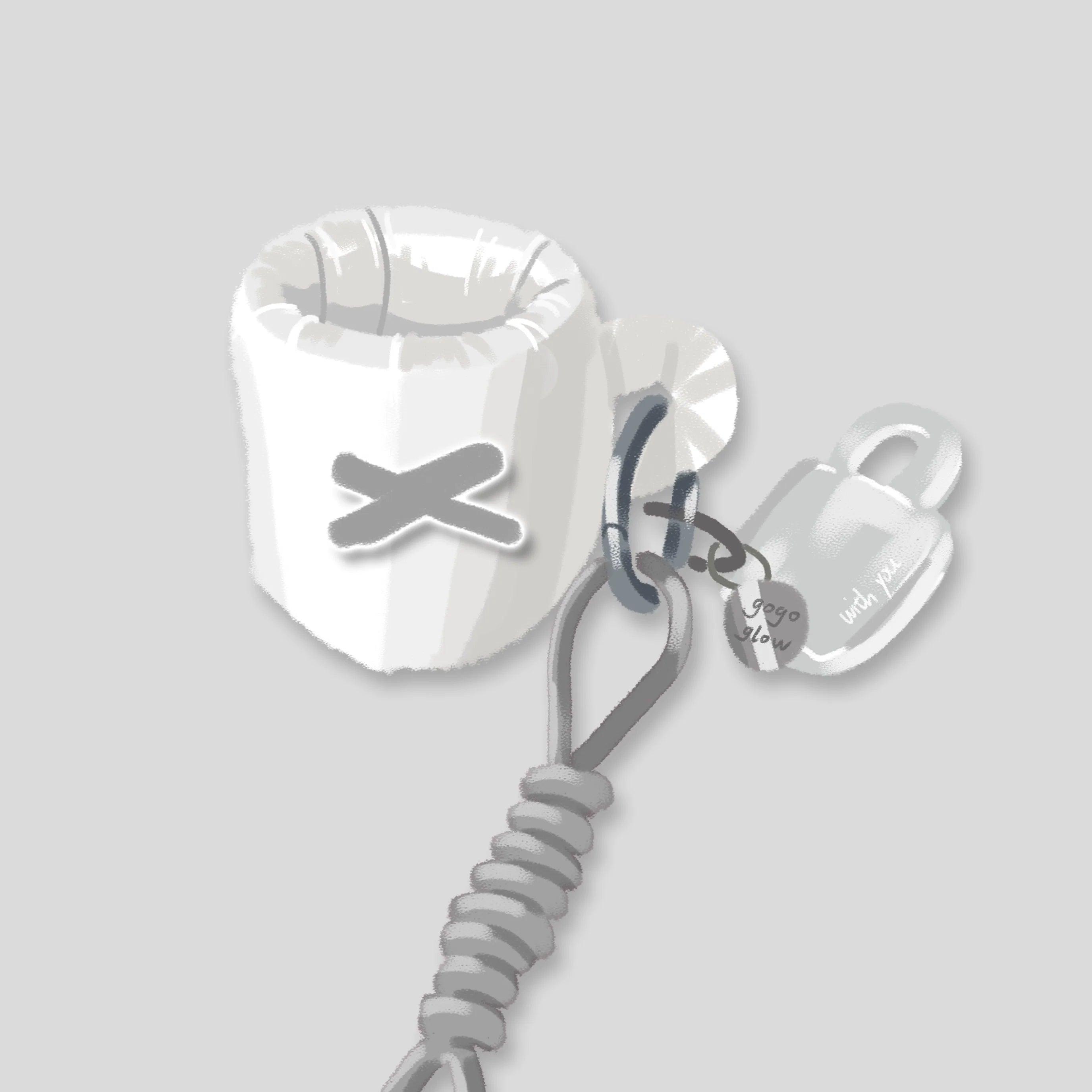 mini coffee mug keychain