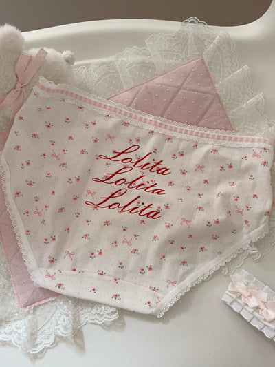 lolita floral brief panty