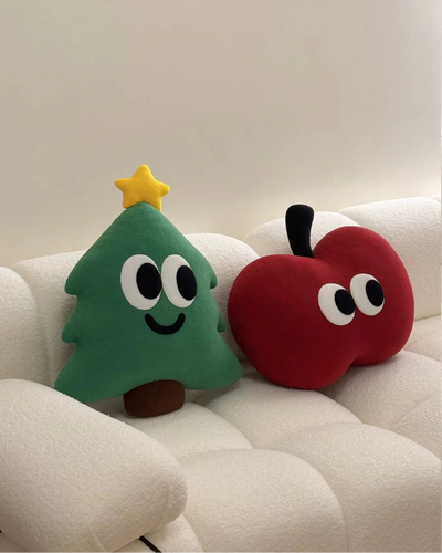 red apple cushion 🍎👀