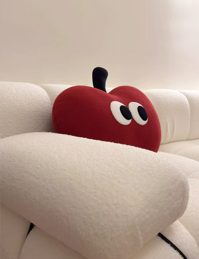 red apple cushion 🍎👀