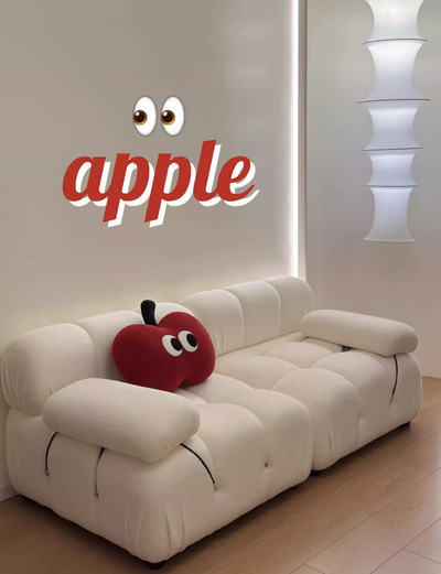red apple cushion 🍎👀